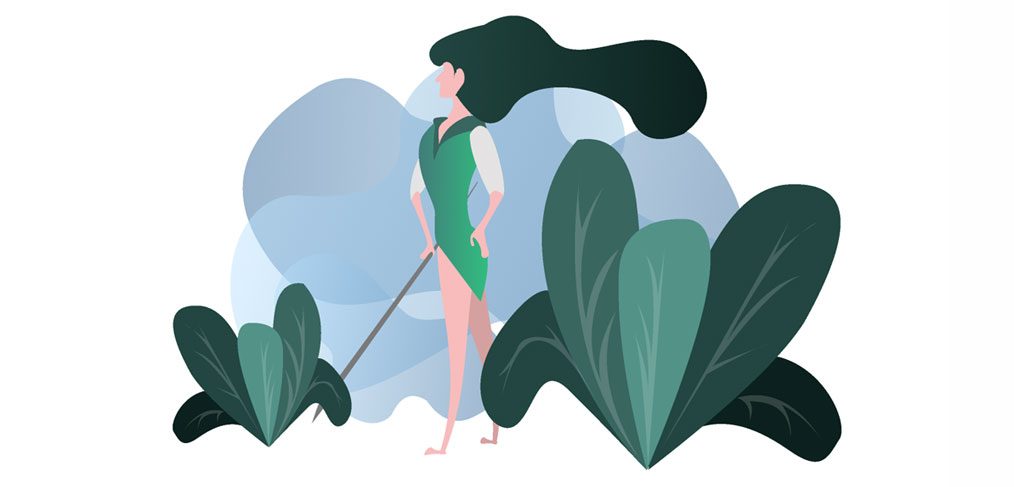 Forest Protector - Girl Illustration