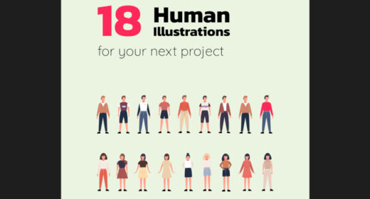 Free 18 people illustrations for Figma