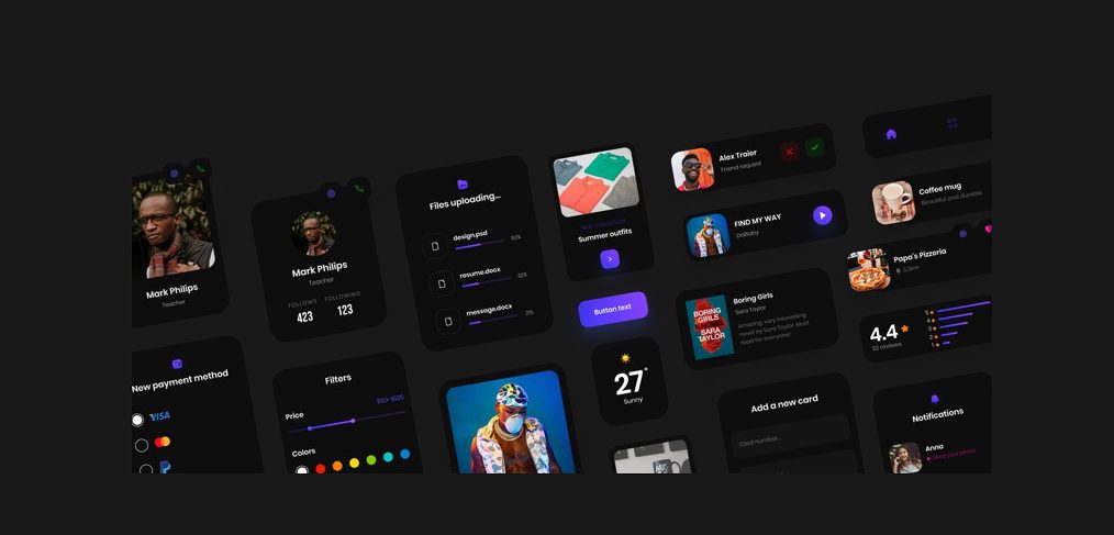 Free components Figma UI kit