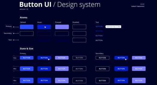 Free Figma Buttons Design System