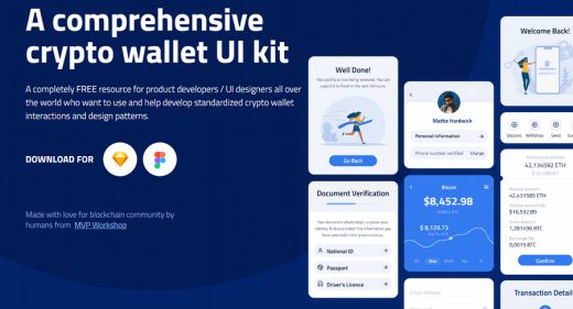 Free Figma crypto wallet UI kit