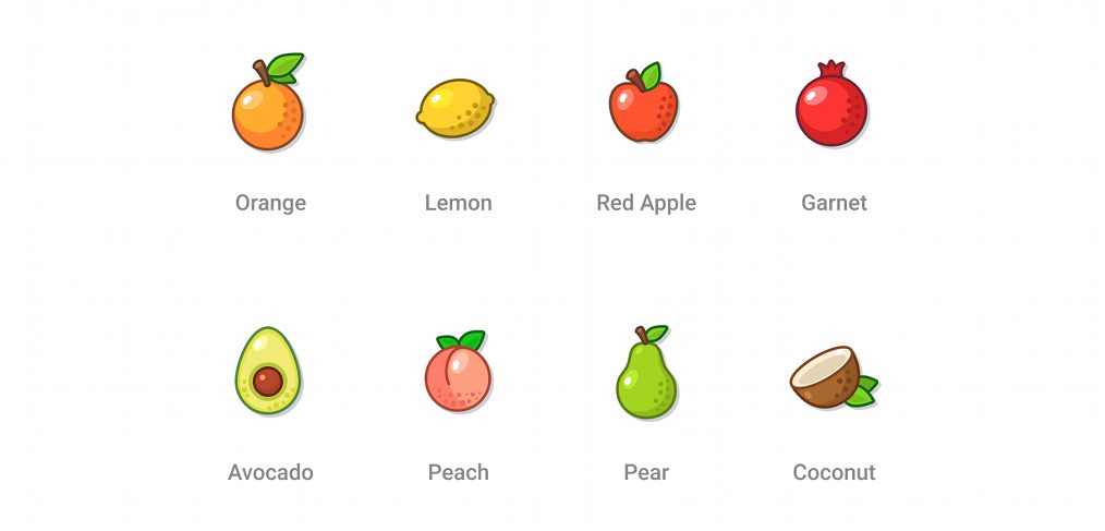 Free Figma fruit icons