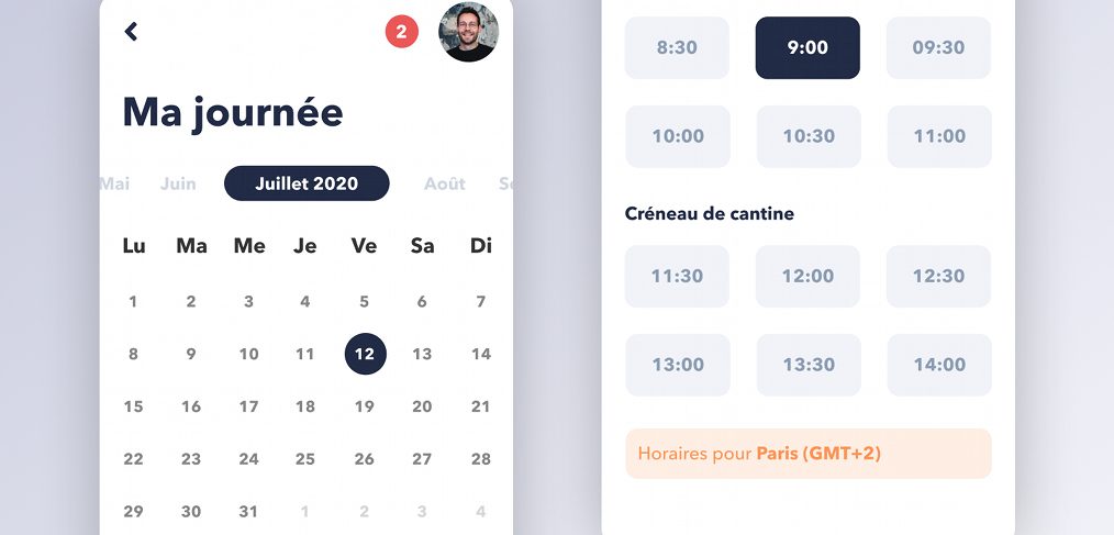 Free Figma mobile calendar template