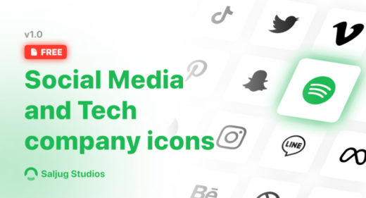 Free Figma social and tech icons