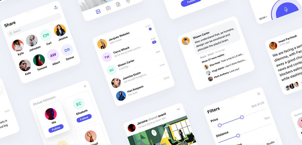 Free Figma Social UI kit