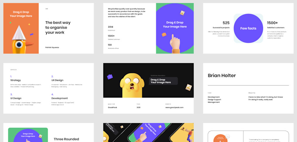 Free slides templates made in Figma