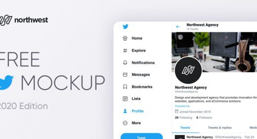 Free Twitter mockup for Figma