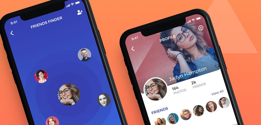 Friends Finder Free App Concept