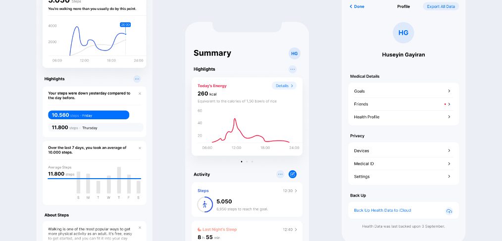 Health app Figma UI kit