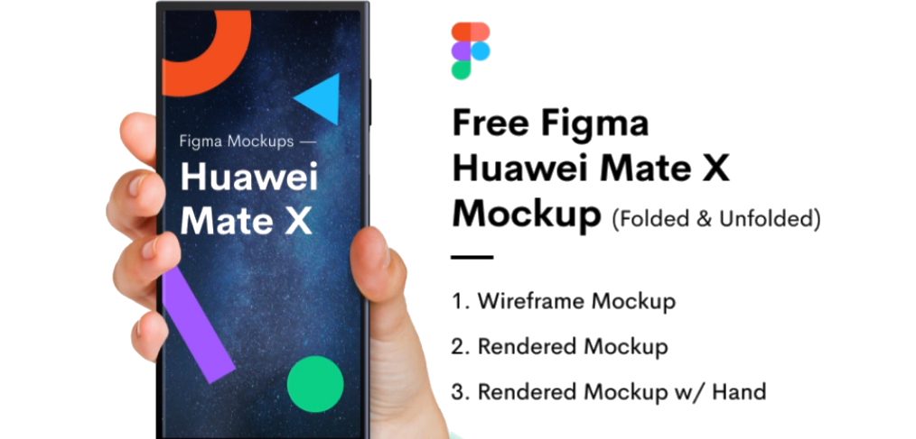 Huawei Mate X Free Figma mockup