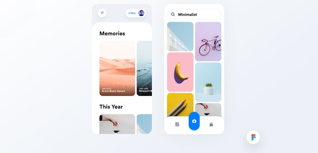 Image library Figma mobile concept