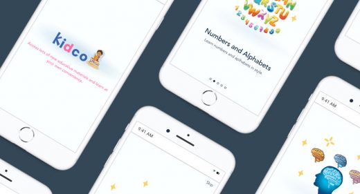 Kidco - Mobile Onboarding screens