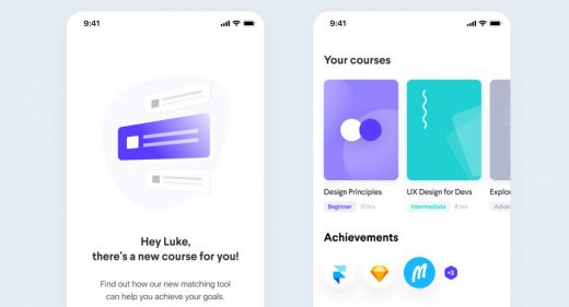 Learning app free Figma template