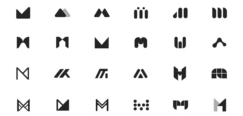 Logo drafts ideas made in Figma