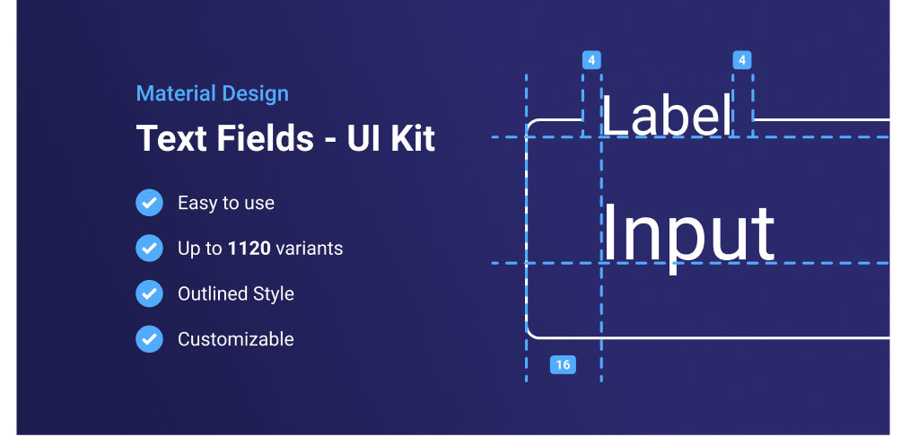 Material text fields for Figma