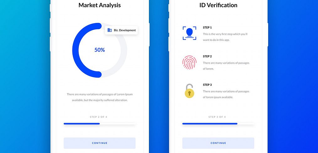 Mobile iOS screens for Figma