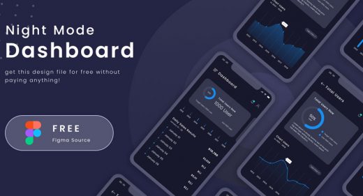 Night Dashboard mobile template