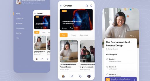 Online course Figma app template