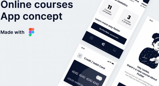 Online course Figma app template