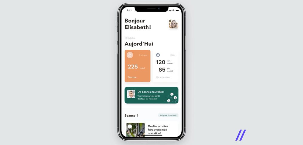 Patients healthcare Figma app template