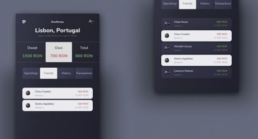 Payment split mobile concept