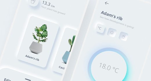 Plant control app Figma concept