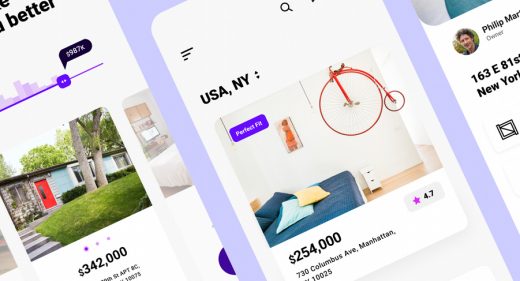 Real estate Figma app template