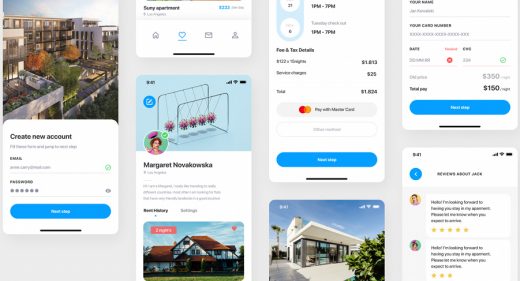 Real estate free Figma UI kit