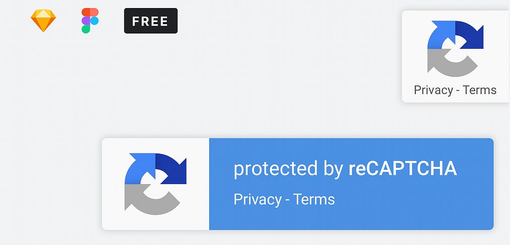 reCAPTCHA Figma UI template