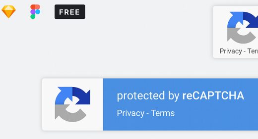 reCAPTCHA Figma UI template