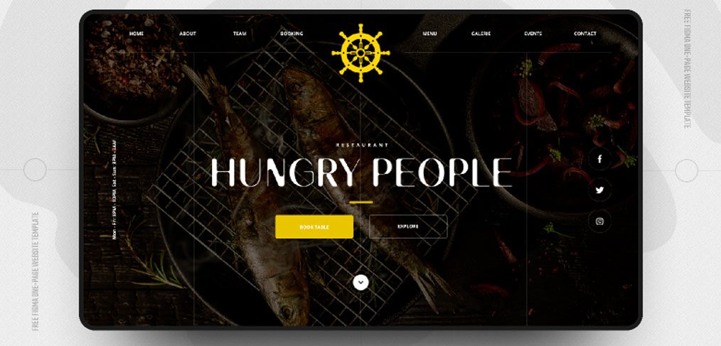 Restaurant Website Figma Template