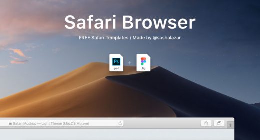 Safari dark and light mockups