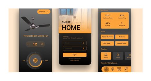 Smart home concept made in Figma