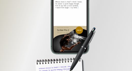 Smart scribe pen Figma freebie