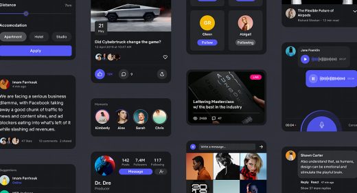 Social UI kit for Figma