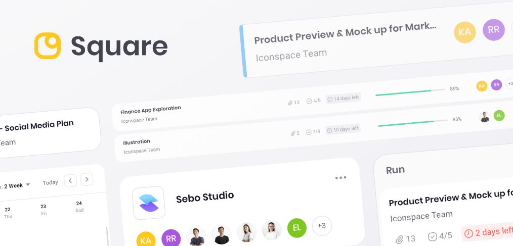 Square - Figma Premium Dashboard UI Kit