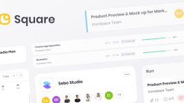 Square - Figma Premium Dashboard UI Kit