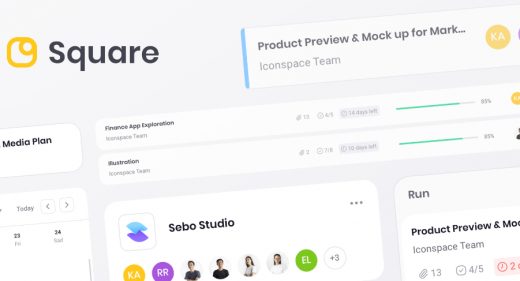 Square - Figma Premium Dashboard UI Kit