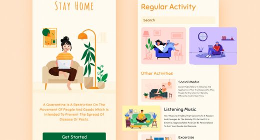 Stay home mobile concept