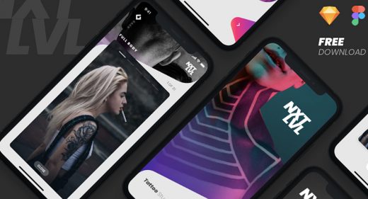 Tattoo studio app Figma template