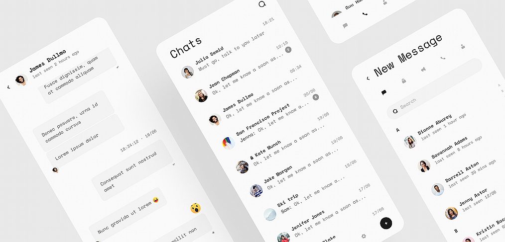 Telegram redesign Figma freebie