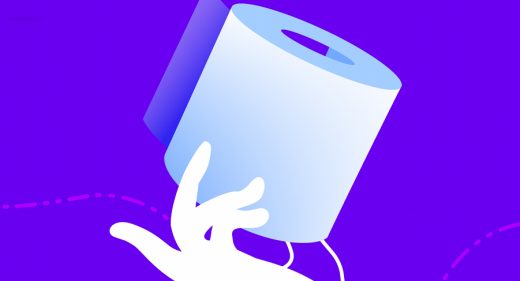 Toilet paper Figma vector illustration