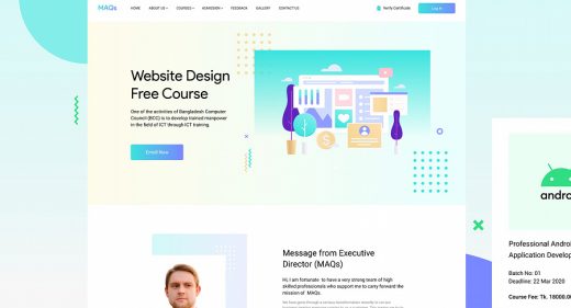 Training free Figma landing page