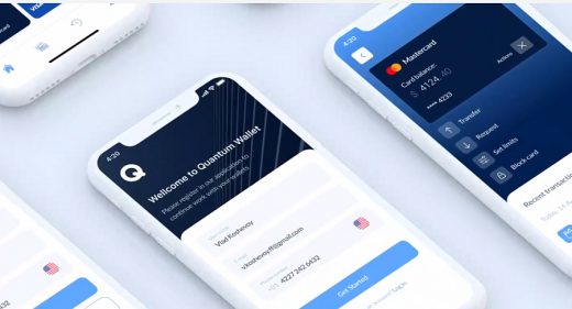 Wallet app Figma mobile template