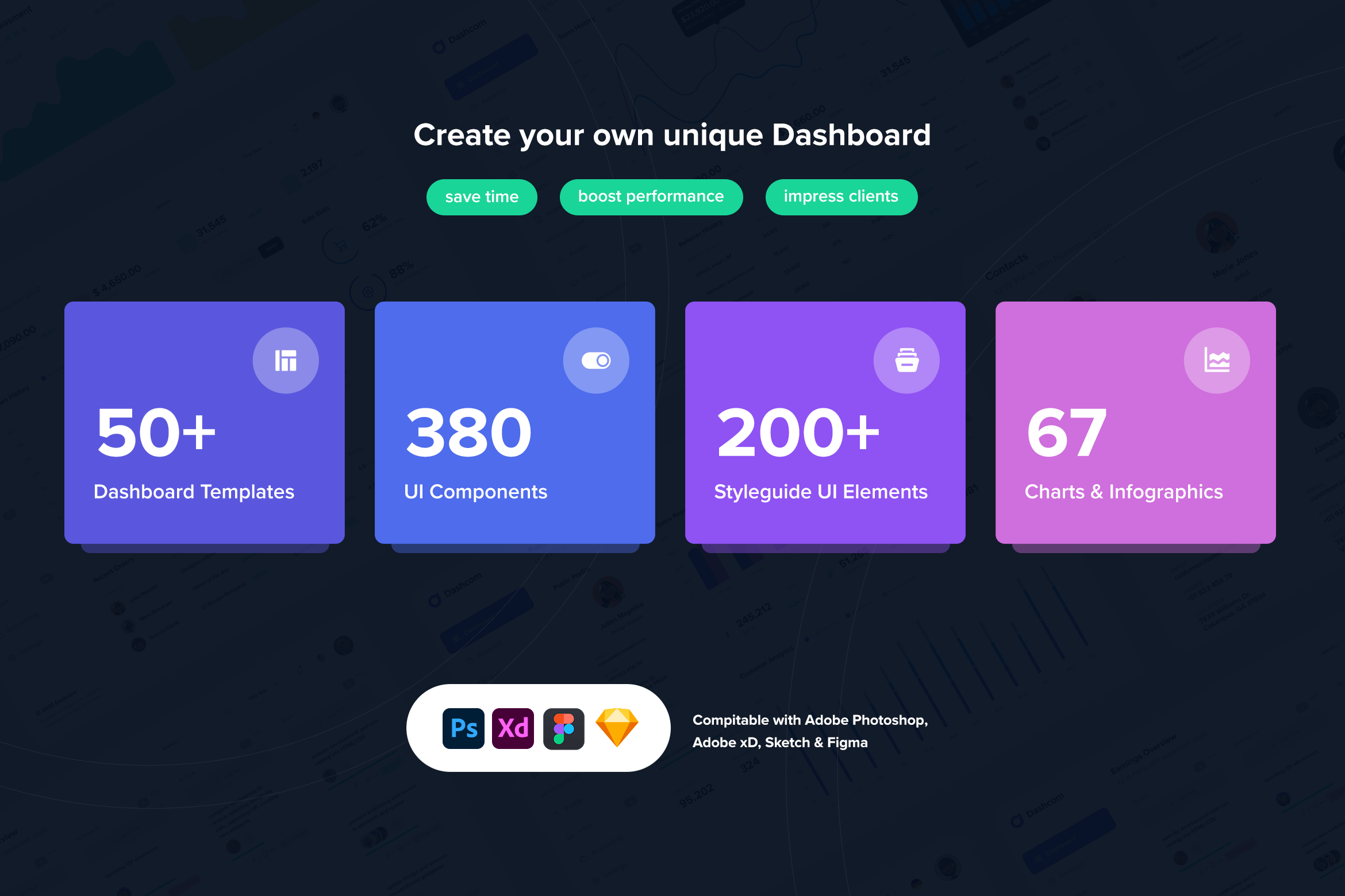 Dashcom - Dashboard UI kit for Figma 05